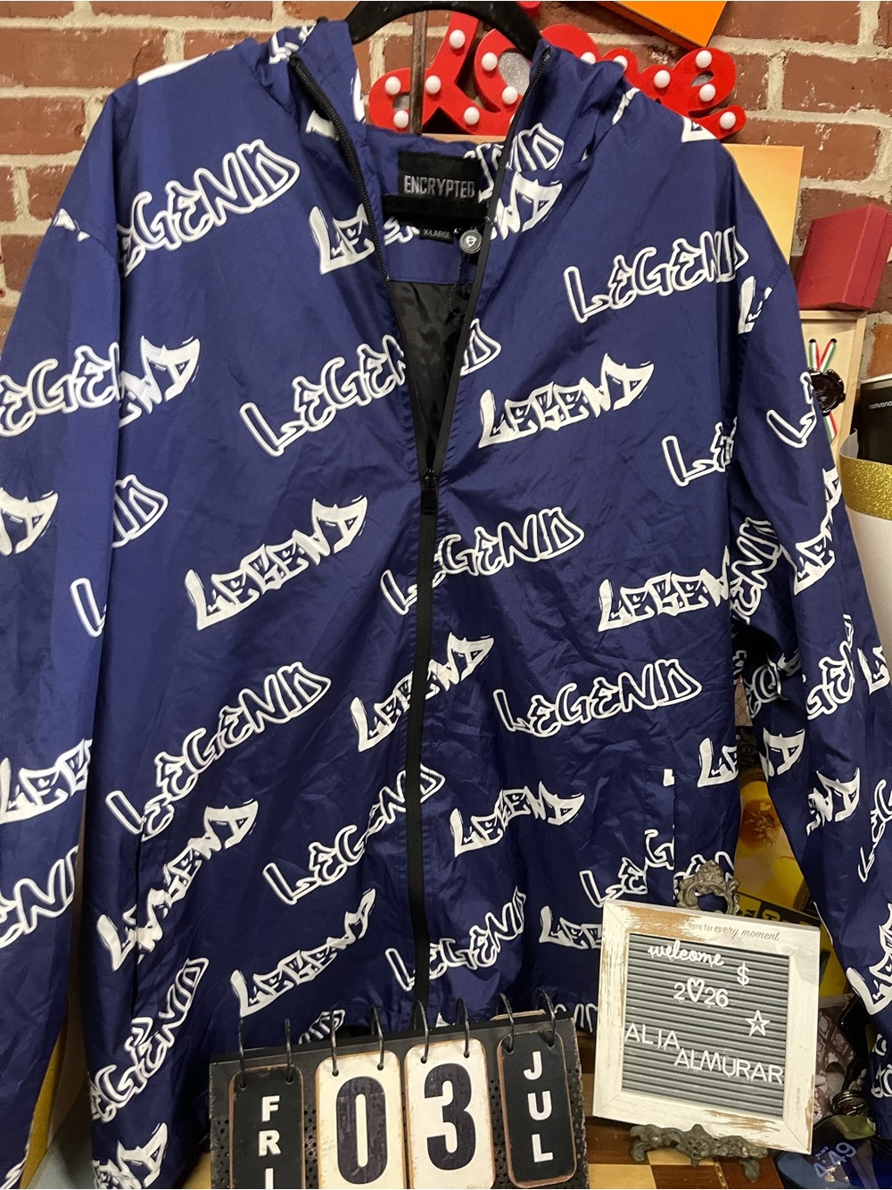Legend blue white jacket